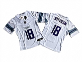 Women's Minnesota Vikings #18 Justin Jefferson White 2024 F.U.S.E Winter Warrior Limited Jersey(Run Small),baseball caps,new era cap wholesale,wholesale hats